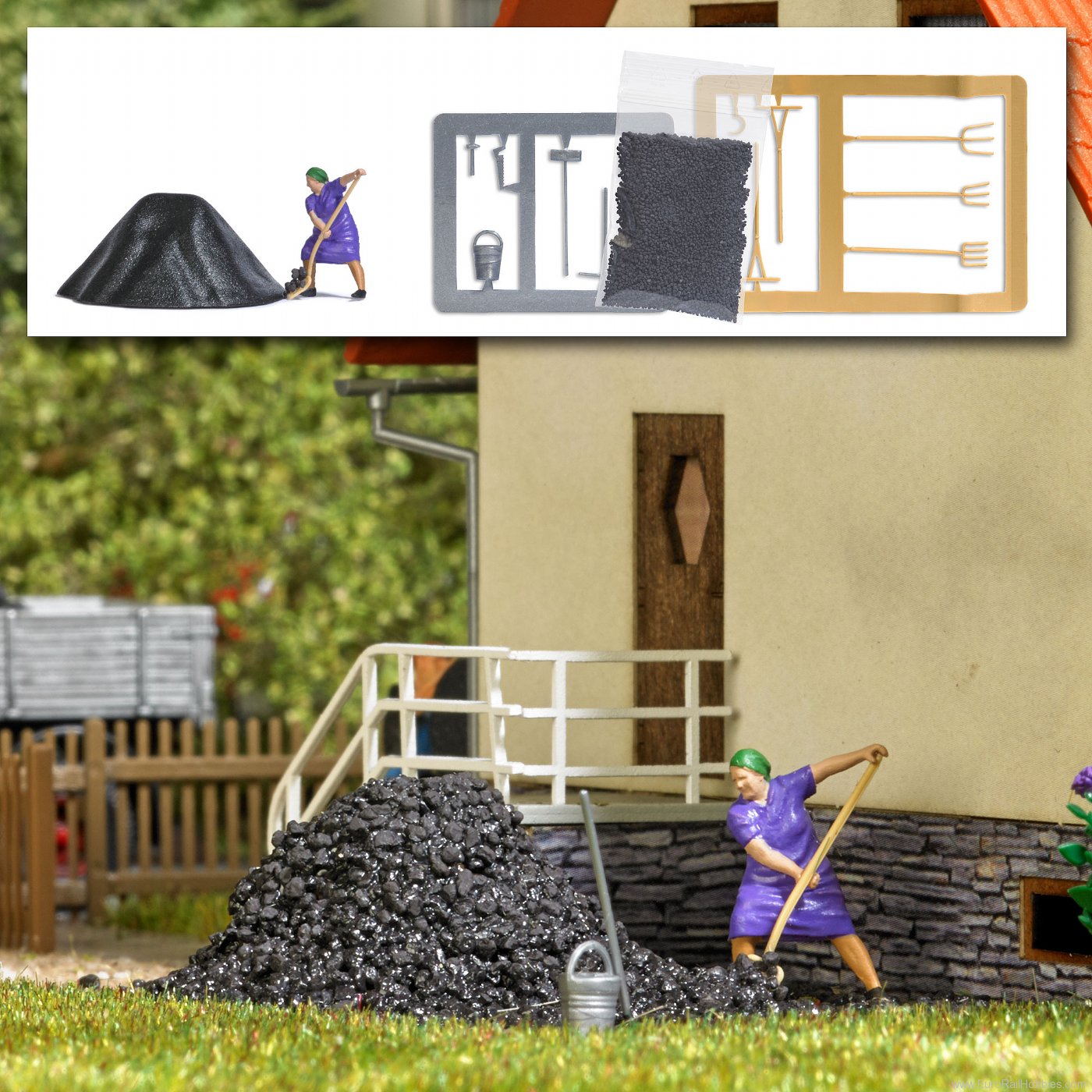 Busch 7927 Shoveling coal