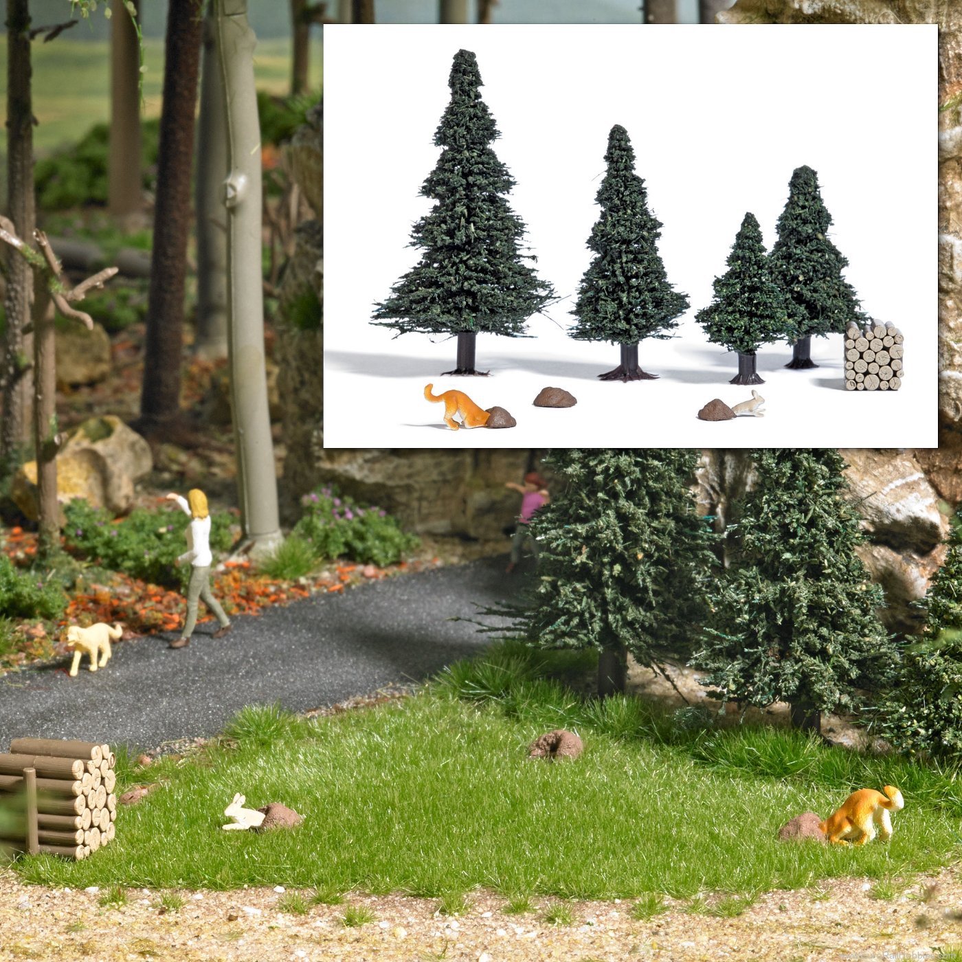 Busch 79876 Busch Dog hunting hare