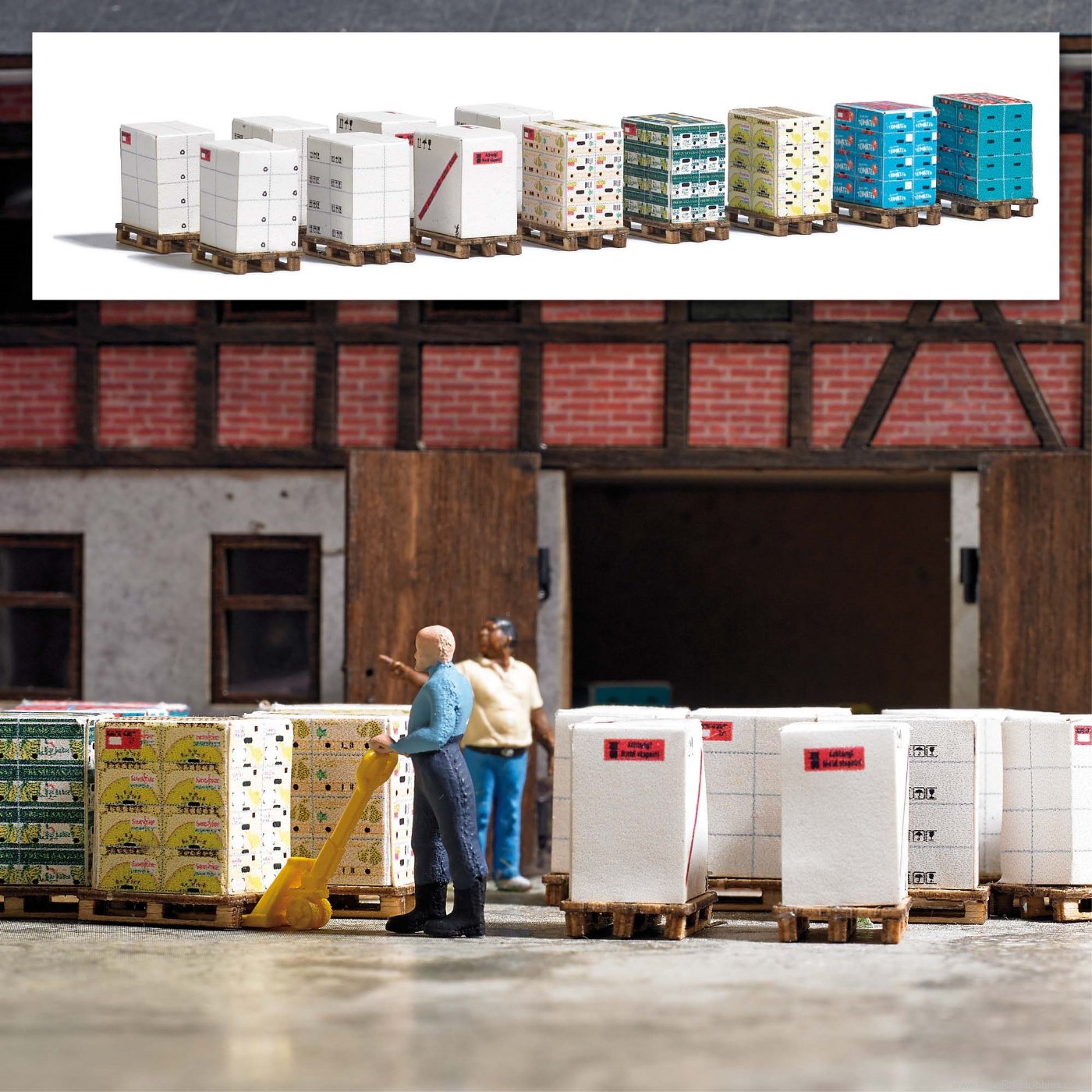 Busch 8127 Busch Pallets with boxes