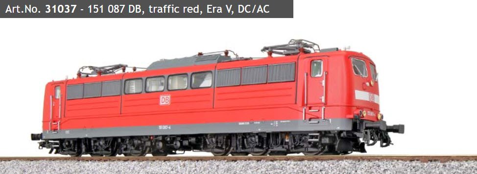 ESU 31037 DB BR 151, 151 087 Electric Locomotive (Traff