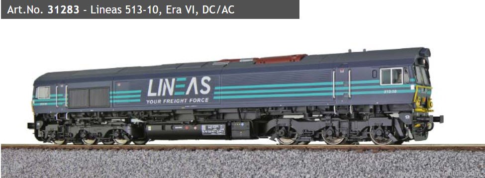 ESU 31283 Diesel Locomotive C66, Lineas 513-10, Dark Bl