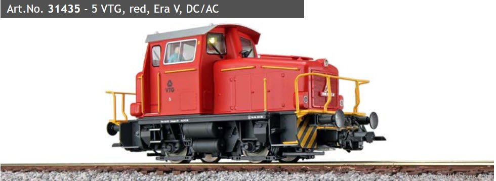 ESU 31435 KG230, Diesel Locomotive 5VTG Red, DCC/Markli