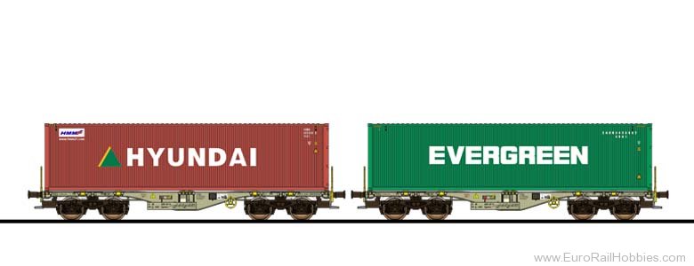 ESU 36609 HDMU & EGHU Container Car 2 Piece Set, Sgmmns