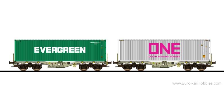 ESU 36611 EGHU & ONEU Container Car 2 Piece Set, Sgmmns