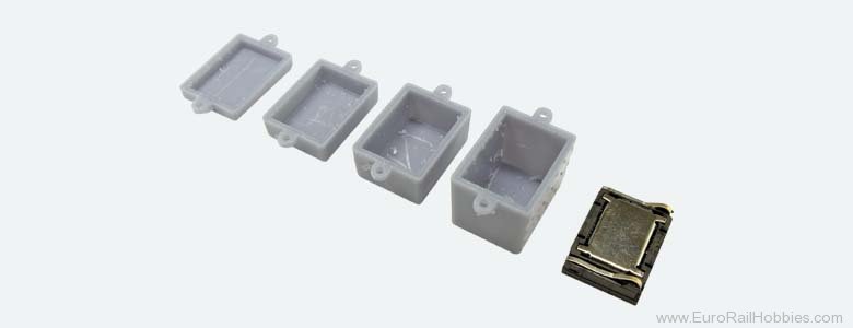 ESU 50353 Speaker 13mm x 18mm x 4.5mm, square, 4 Ohms, 