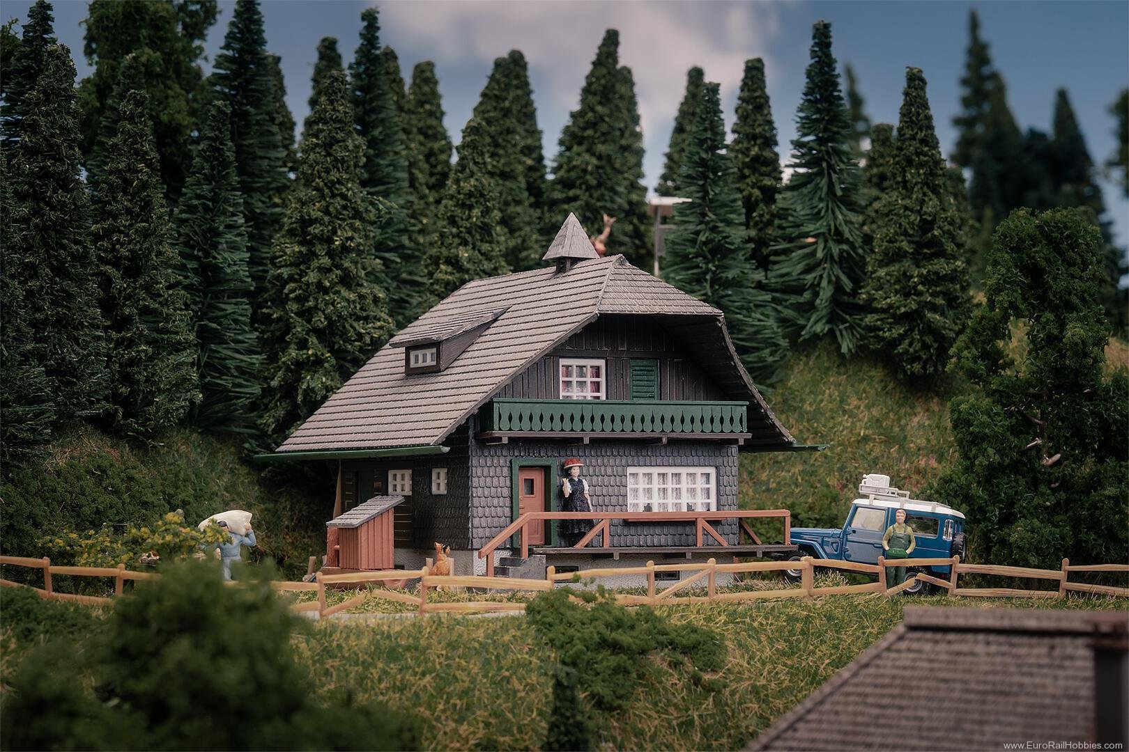Faller 130010 Black Forest house with figure Anniversary mo