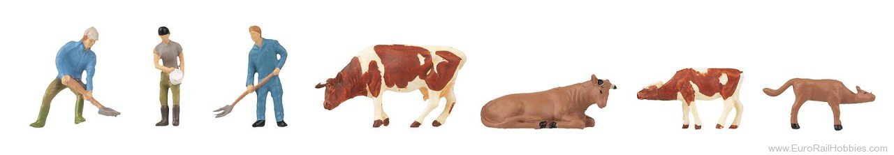 Faller 151673 Farmers and cows