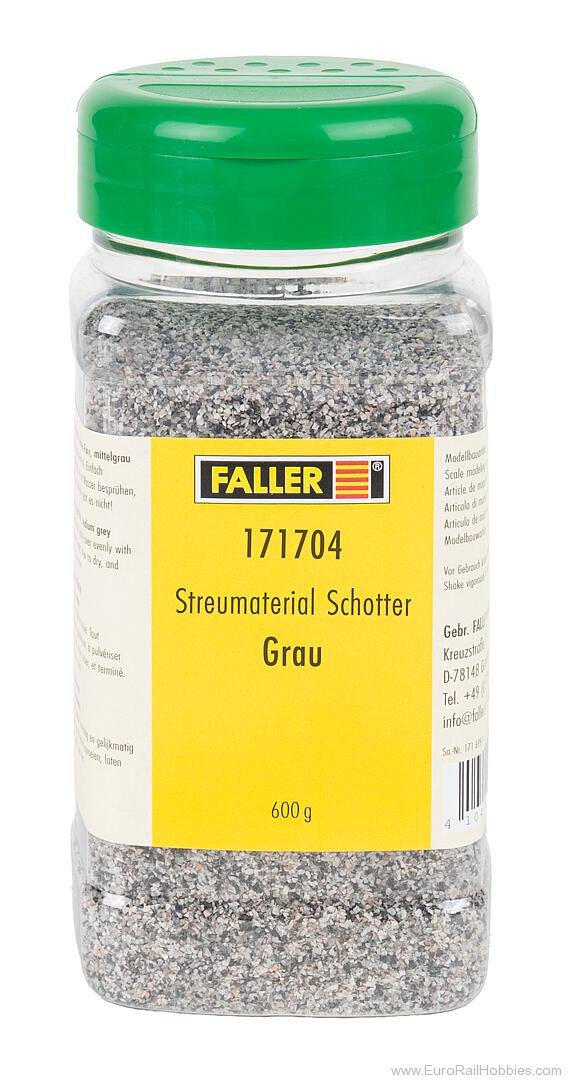 Faller 171704 Gritting material Gravel, grey, 600 g