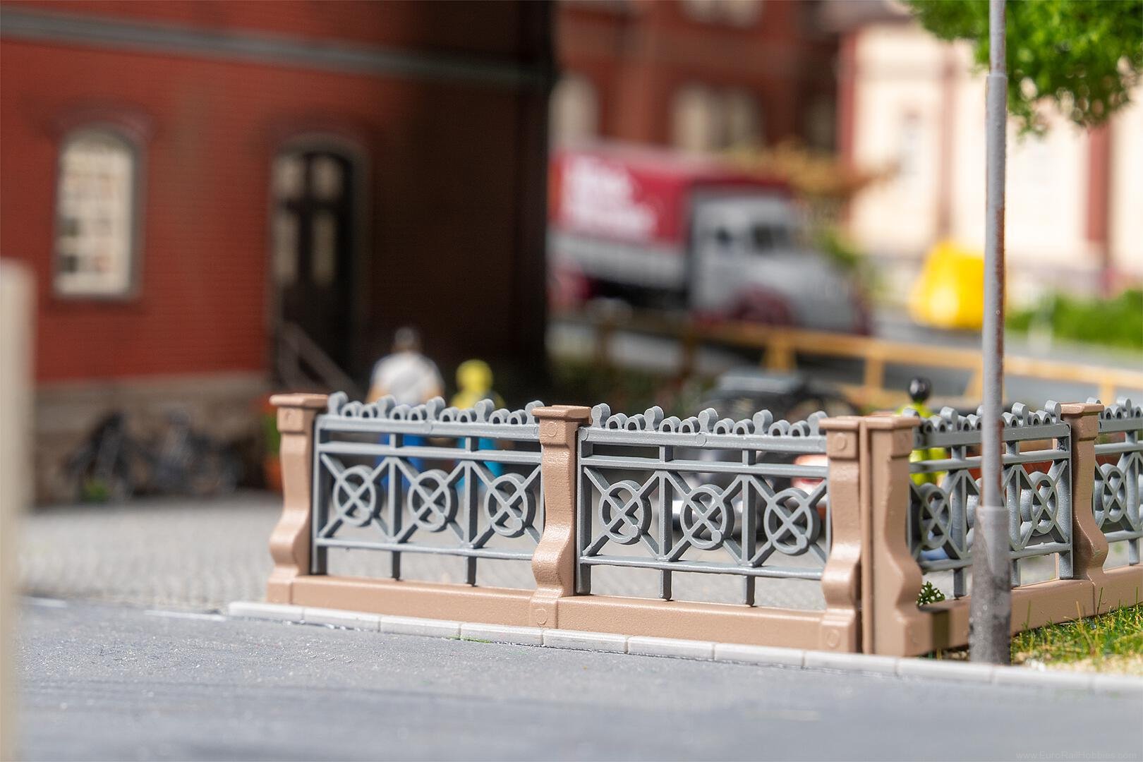 Faller 180426 Villa fence, grey