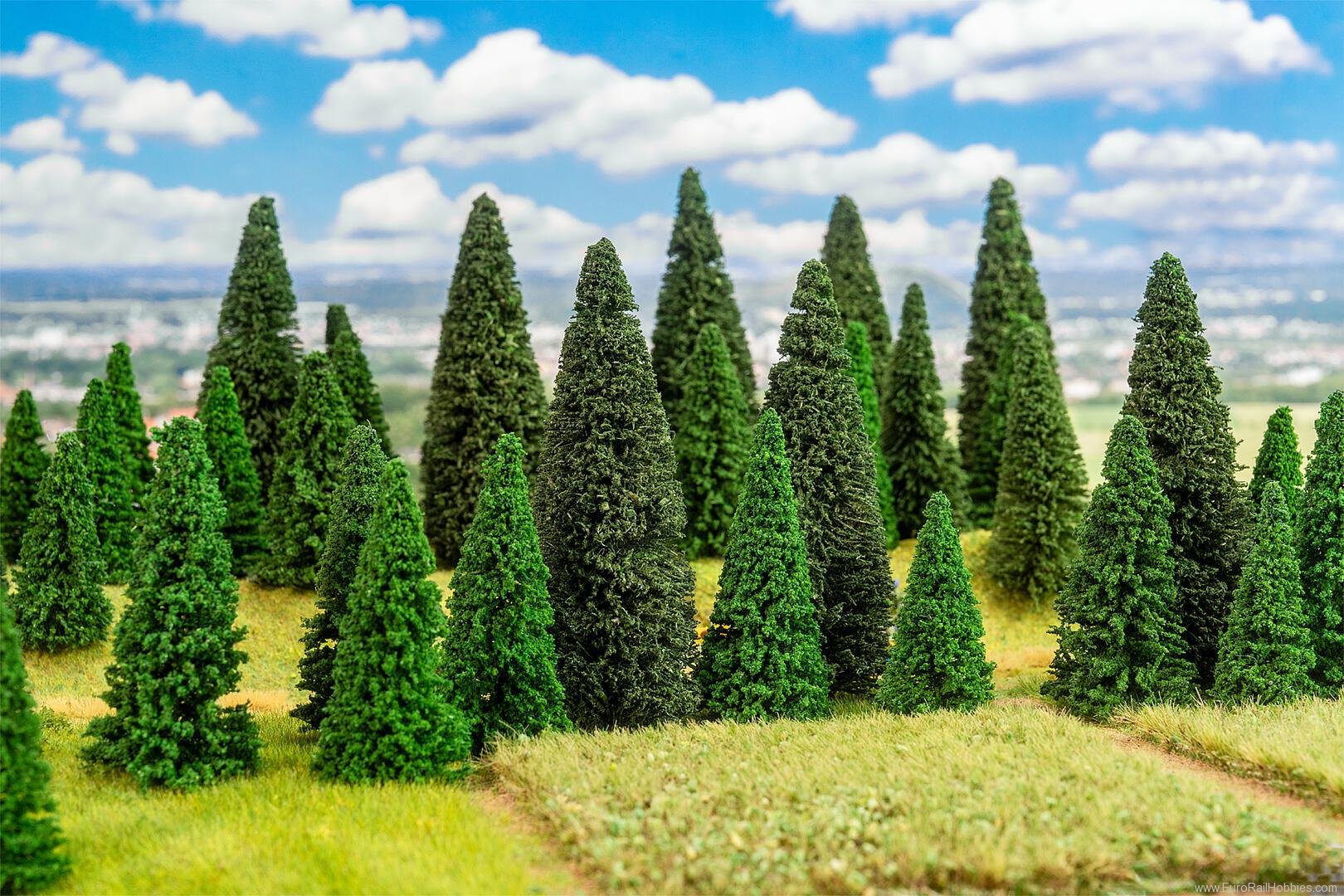Faller 181543 100 Fir trees, assorted