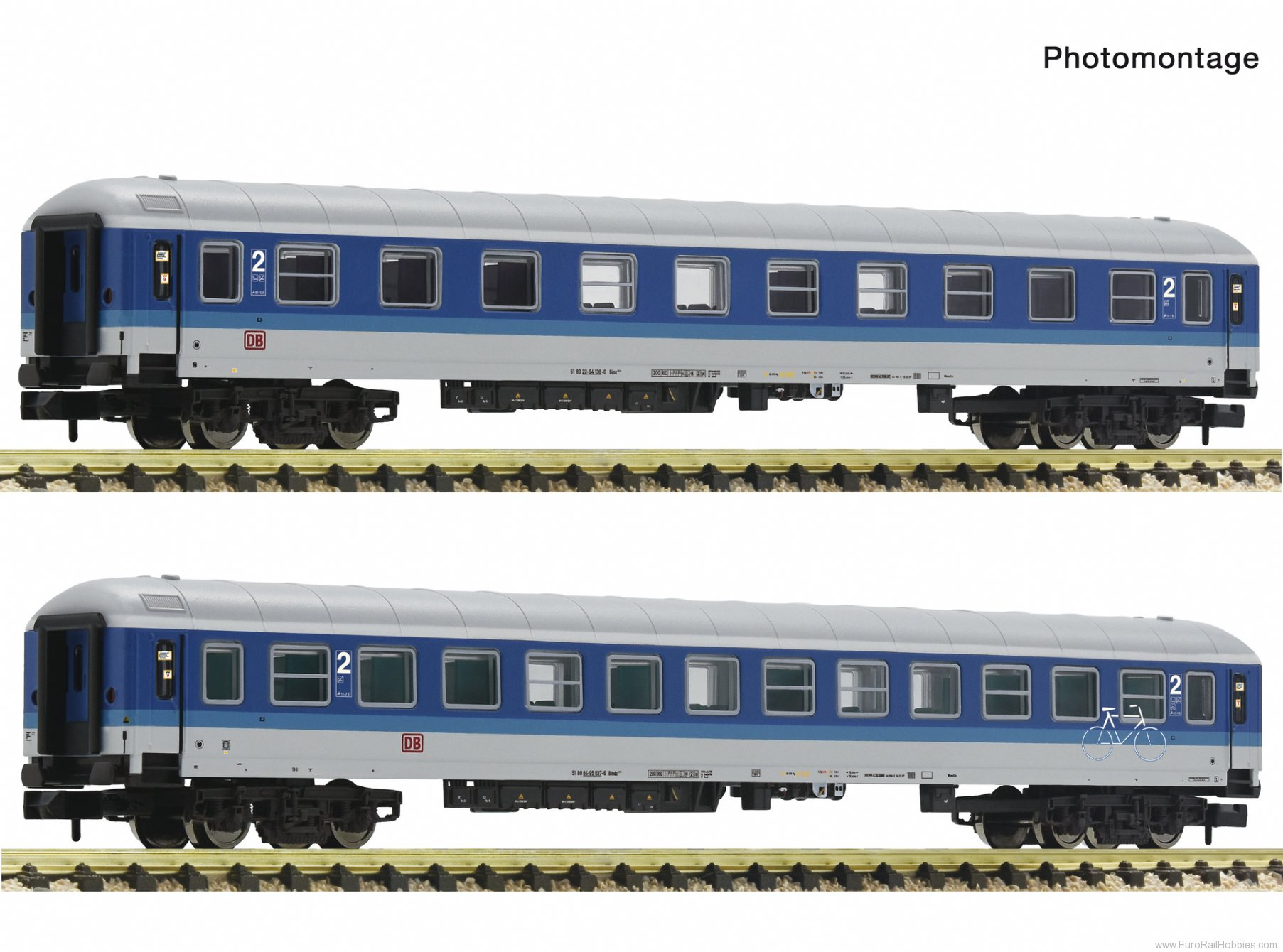 Fleischmann 6260025 DB AG 3-Piece Set: Passenger Coaches 