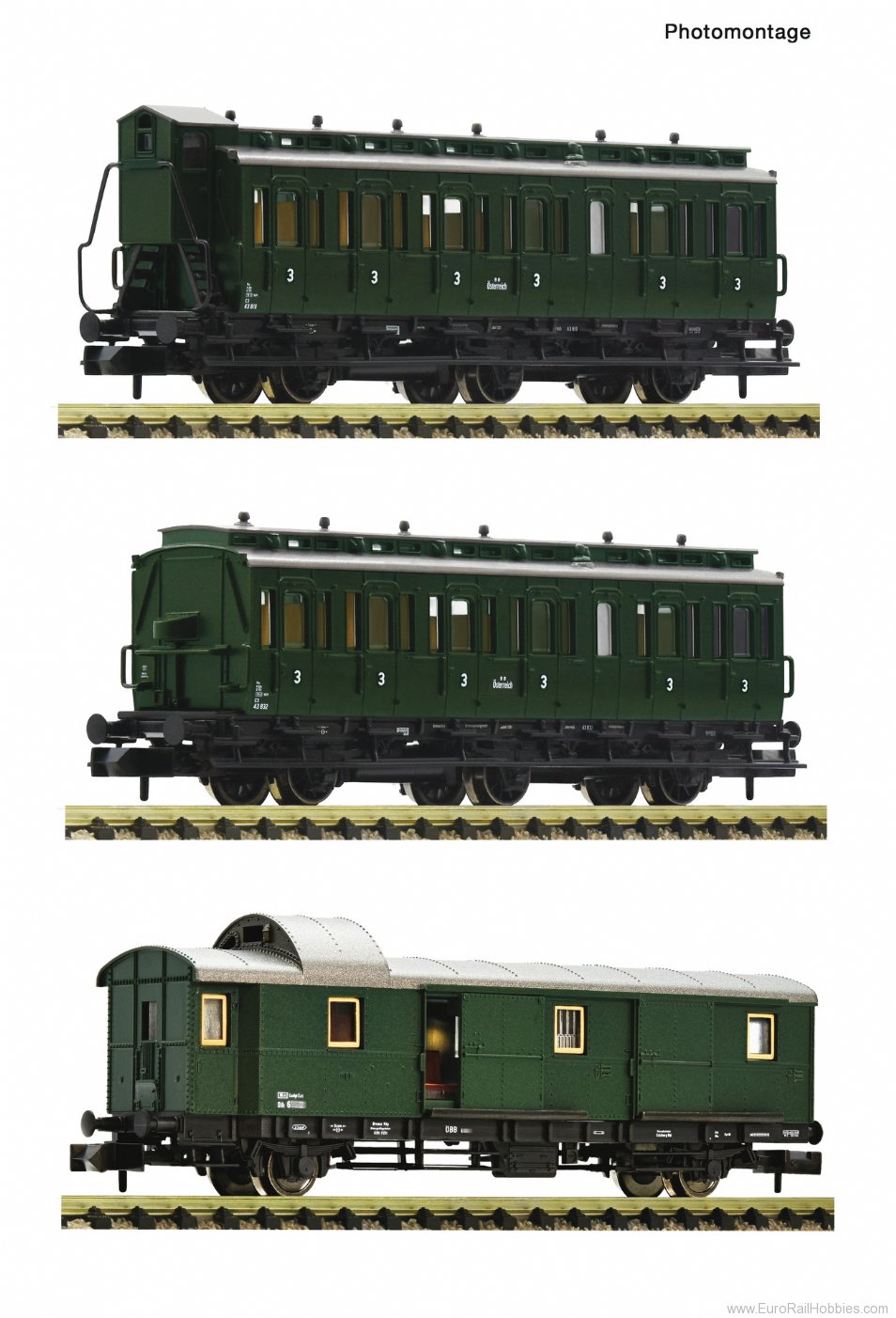Fleischmann 6260055 OBB 3-Piece Set: Passenger train 