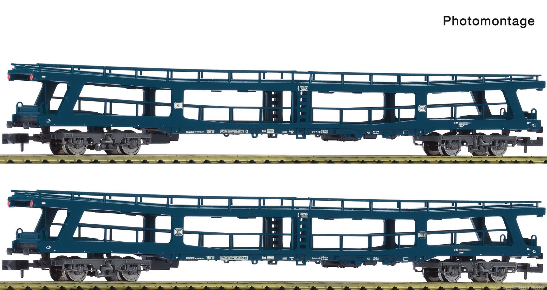 Fleischmann 6260066 DB 2 Piece Set: Car Carrier Wagons