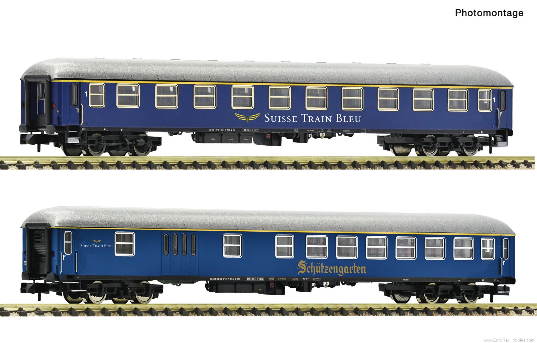 Fleischmann 6260083 2 Piece Set (2): 'Suisse Train Bleu' Express 