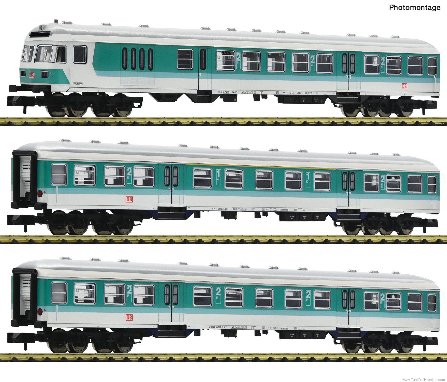 Fleischmann 6260090 DB AG 3 Piece Set (1): Commuter Coaches