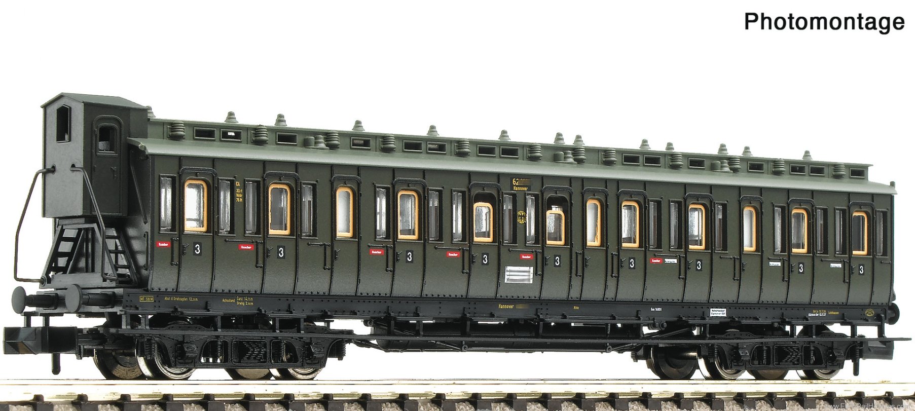 Fleischmann 6260102 DRG 3rd class Compartment Coach