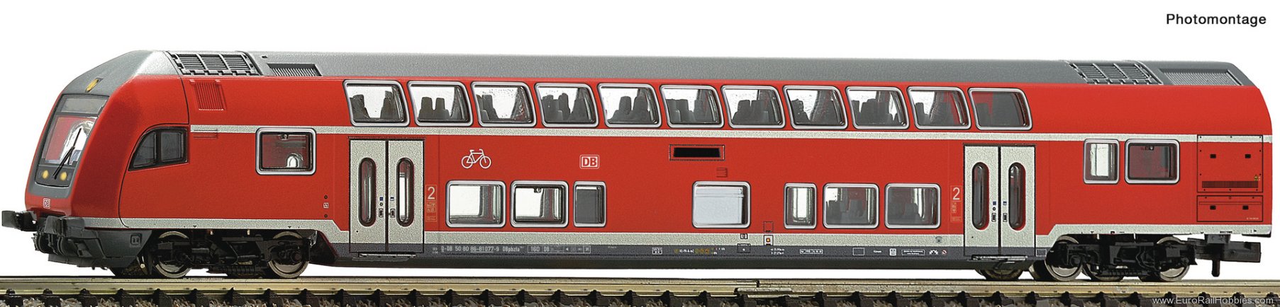 Fleischmann 6270082 DB AG 2nd Class Bi-Level Cab-Control Coach DC