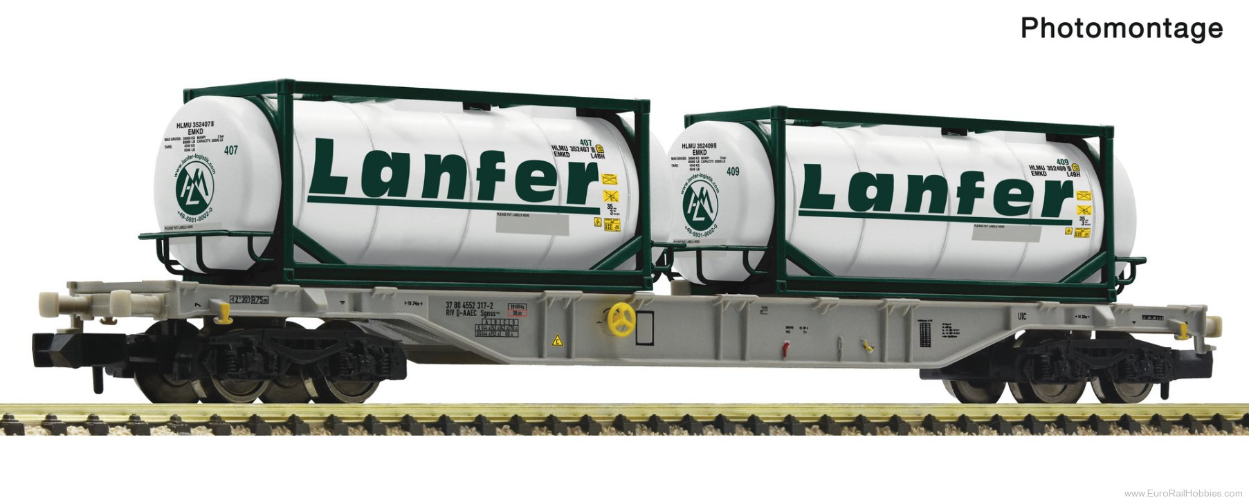Fleischmann 6660088 AAE Container Carrier Wagon