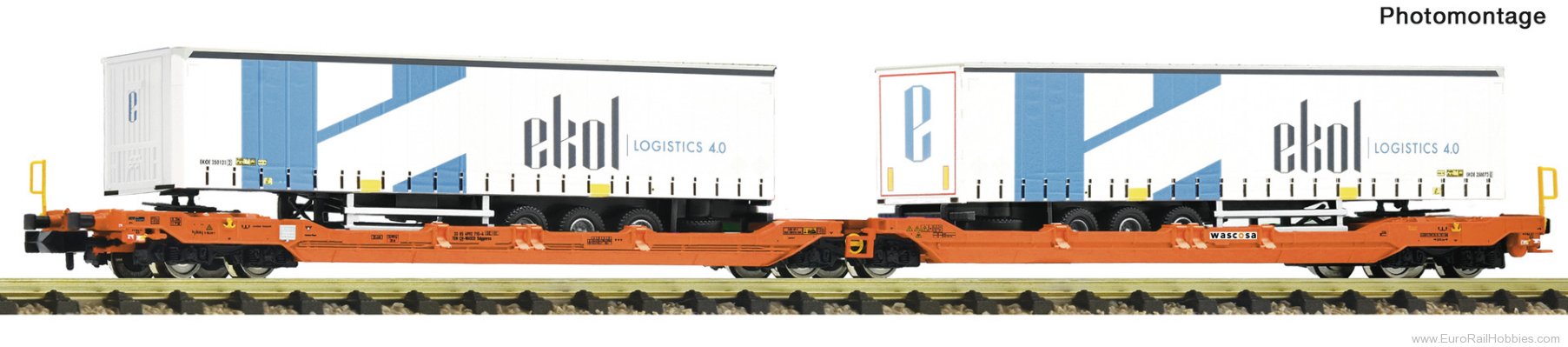 Fleischmann 6660104 Wascosa T3000 Articulated Double-Pocket Wagon