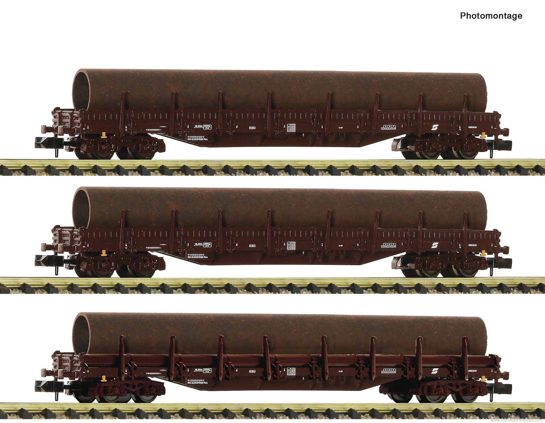 Fleischmann 6660142 OBB 2 Piece Set: Steel Train Heavy-duty Stake