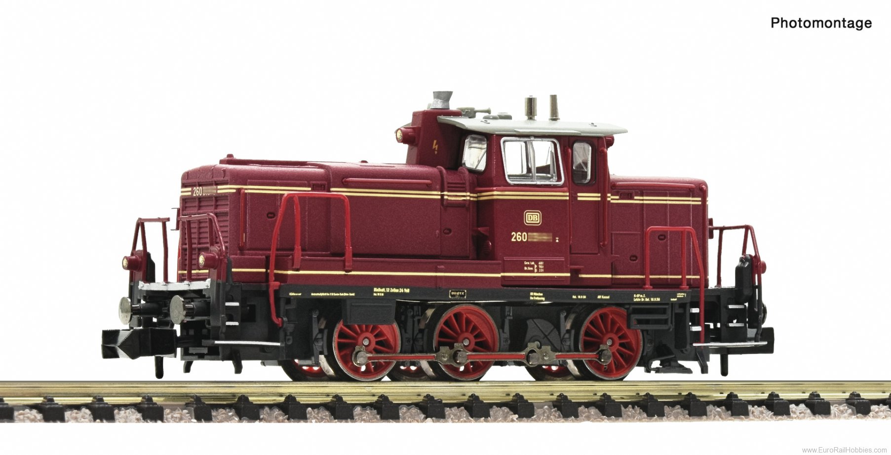 Fleischmann 7370027 DB Diesel locomotive class 260,  DCC