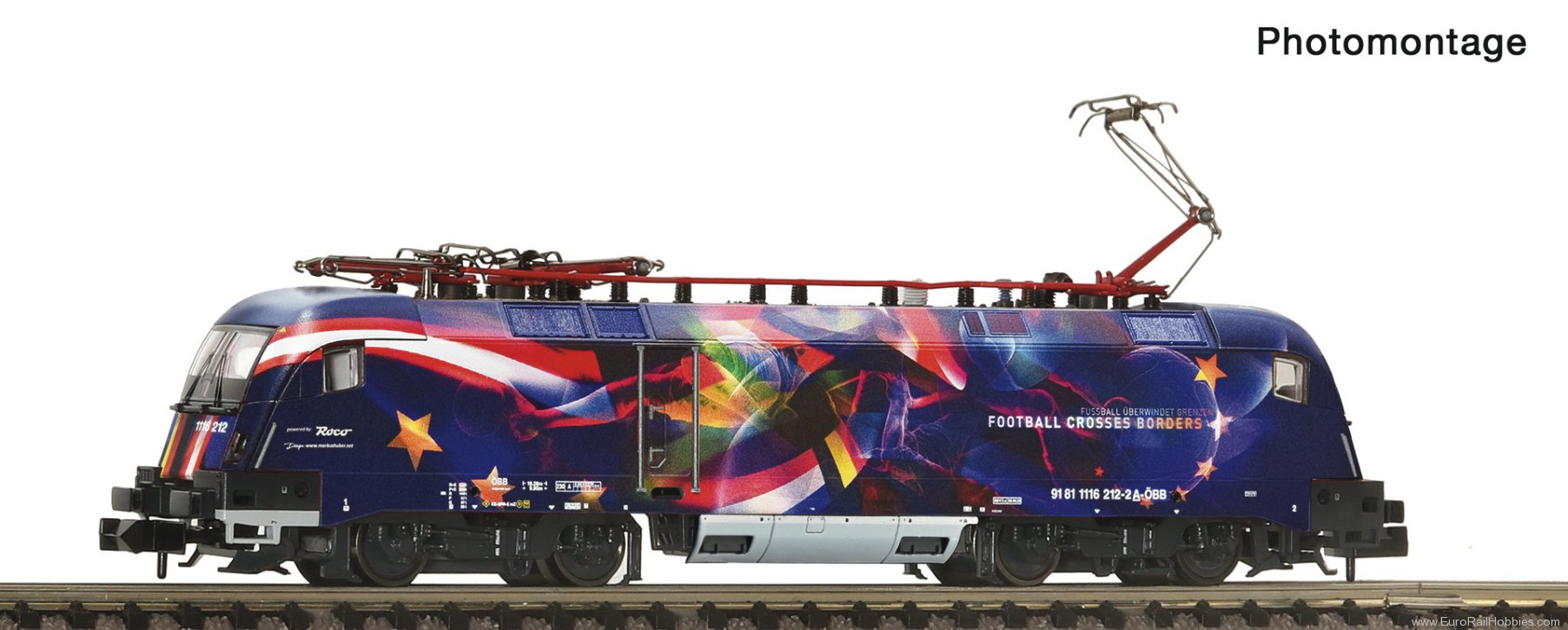 Fleischmann 7560070 OBB Electric locomotive 1116 212-2 'Football 