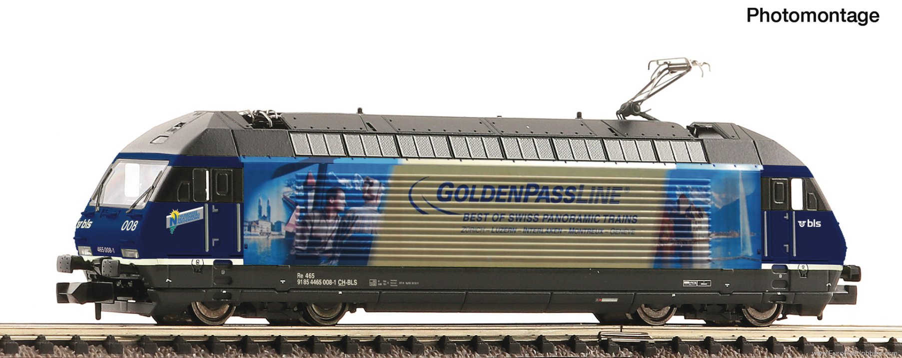 Fleischmann 7560083 BLS 465 008 'Goldenpass' Electric Locomotive