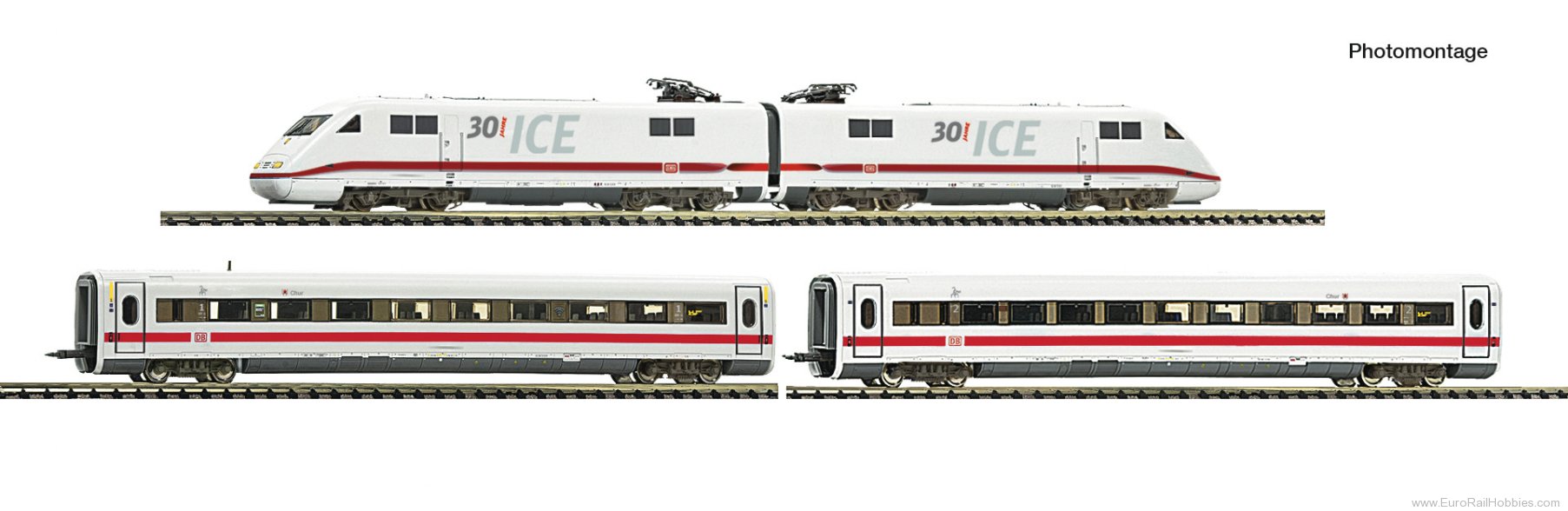 Fleischmann 7760012 DB AG ICE 4 Piece Set: Electric multiple unit