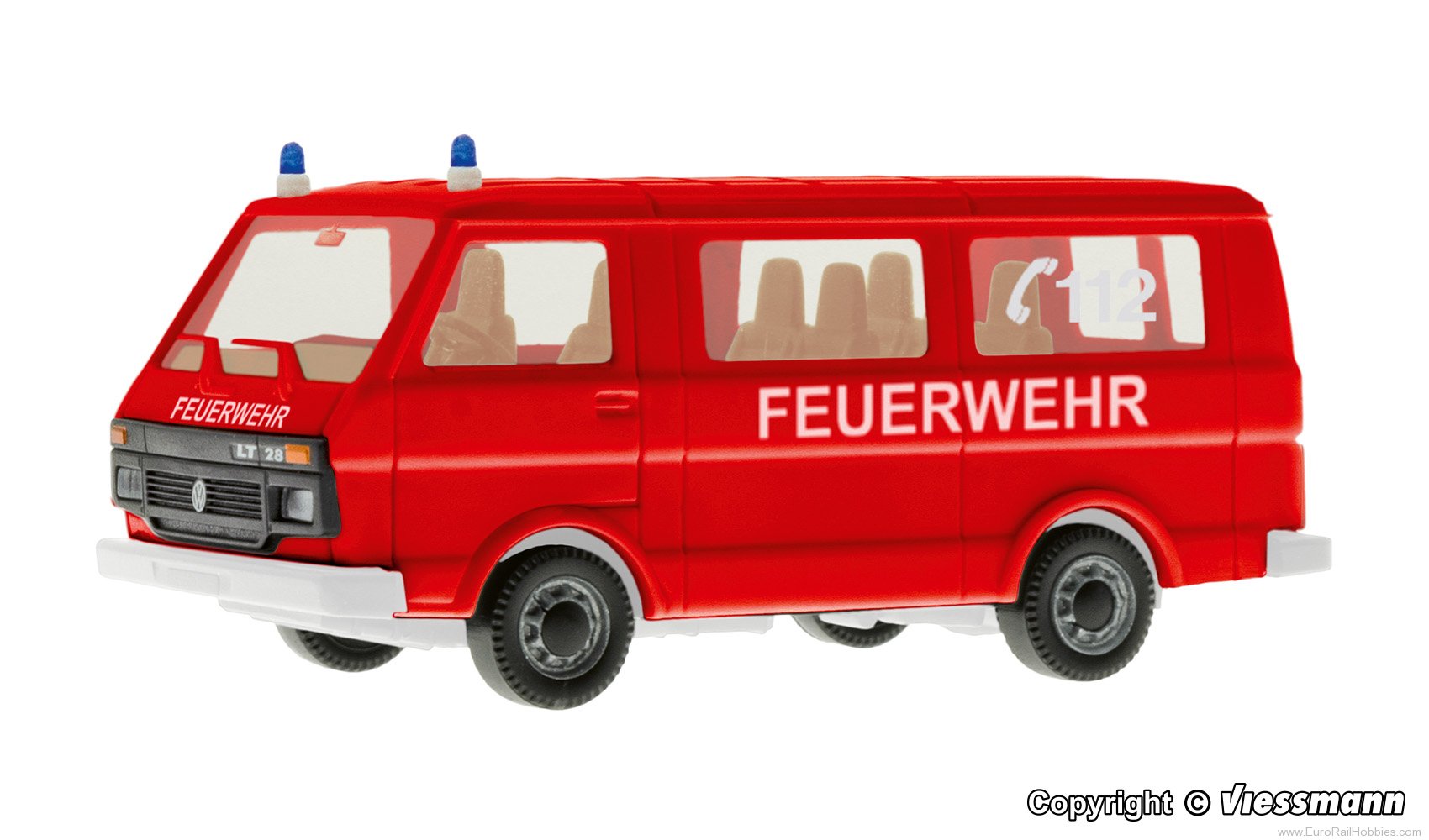 Kibri 11245 H0 Fire brigade VW LT bus with blue light