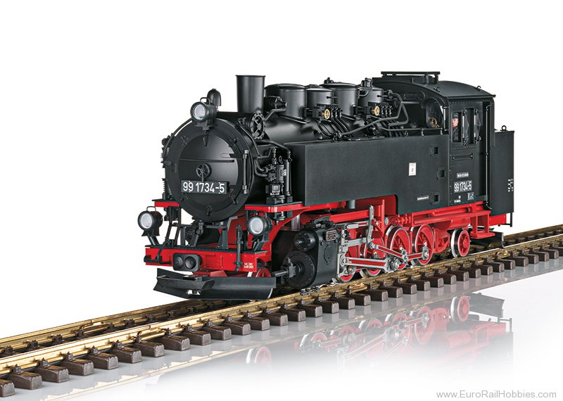 LGB 21486 LGB DR Steam Locomotive 99 1734-5, SDG, MFX/D