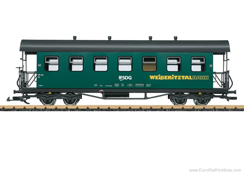 LGB 31390 LGB SDG Passenger Coach, Weisseritz