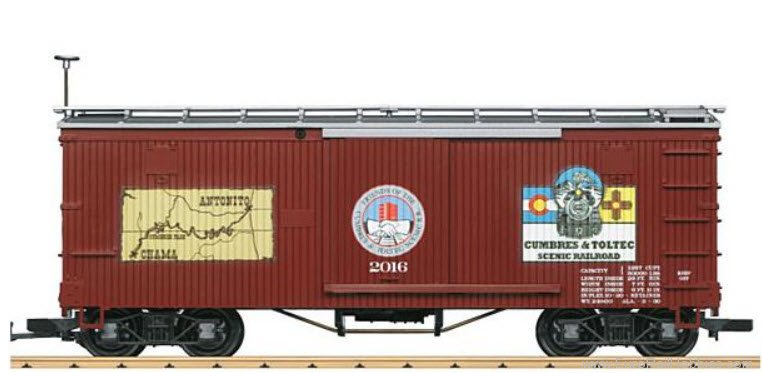 LGB 40940 *Cumbres & Toltec Boxcar - Plastic Wheels (Fa