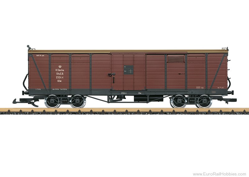 LGB 43604 LGB K.SÃ¤ch.Sts.E.B. Type GGw Boxcar (Fine De