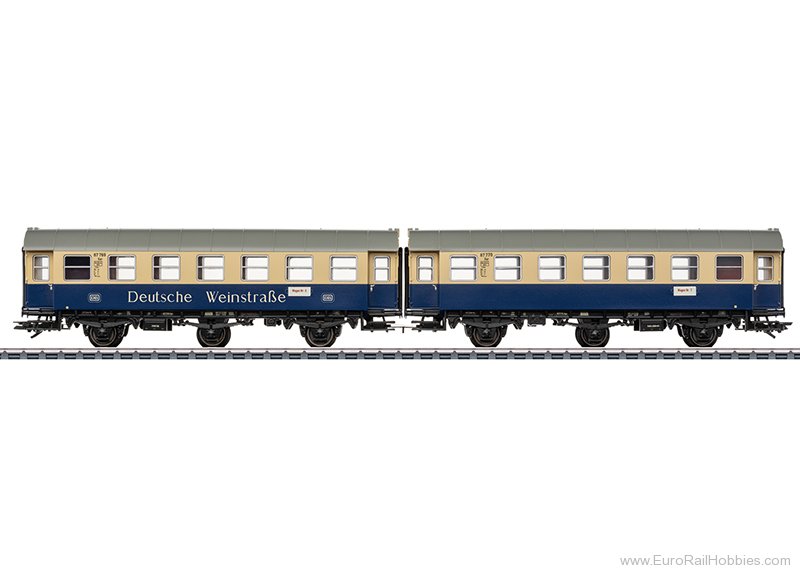 Marklin 43187 Marklin DB 'WeinstraÃŸe' Passenger Cars w/LED