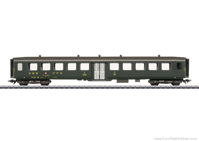 Marklin 43383 Marklin SBB Light Steel Car, 2nd Class Coach