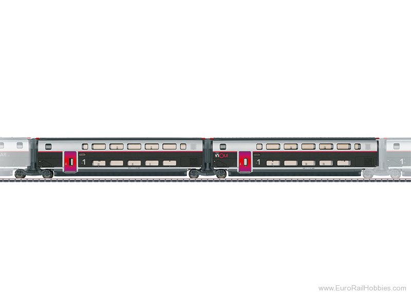 Marklin 43428 Marklin SNCF TGV INOUI EuroDuplex 2 Piece Add