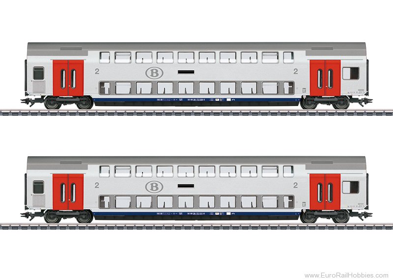 Marklin 43566 Marklin SNCB Bi-Level 2 Piece Car Set