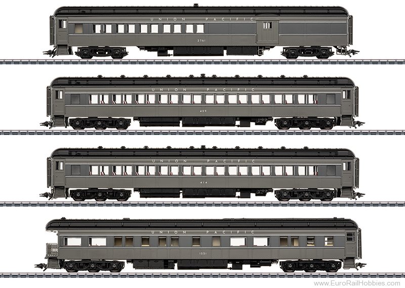 Marklin 43629 Marklin UP 4 Piece Heavy Passenger Coach Set 
