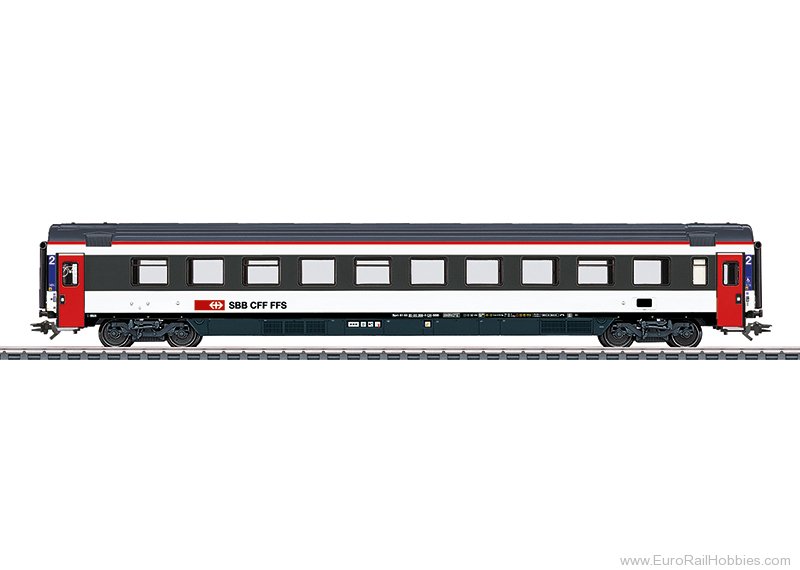 Marklin 43675 Marklin SBB Bpm EuroCity 2nd Class Coach