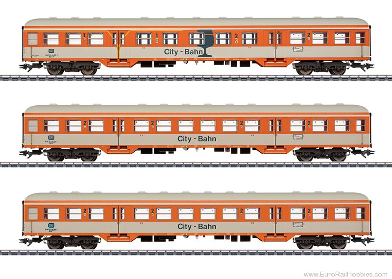 Marklin 43835 Marklin DB City Bahn 3 Piece Passenger Car Se