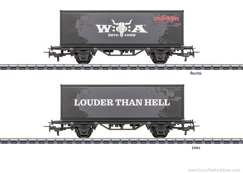 Marklin 44296 Marklin Container Car, Smooth, W:O:AÂ®