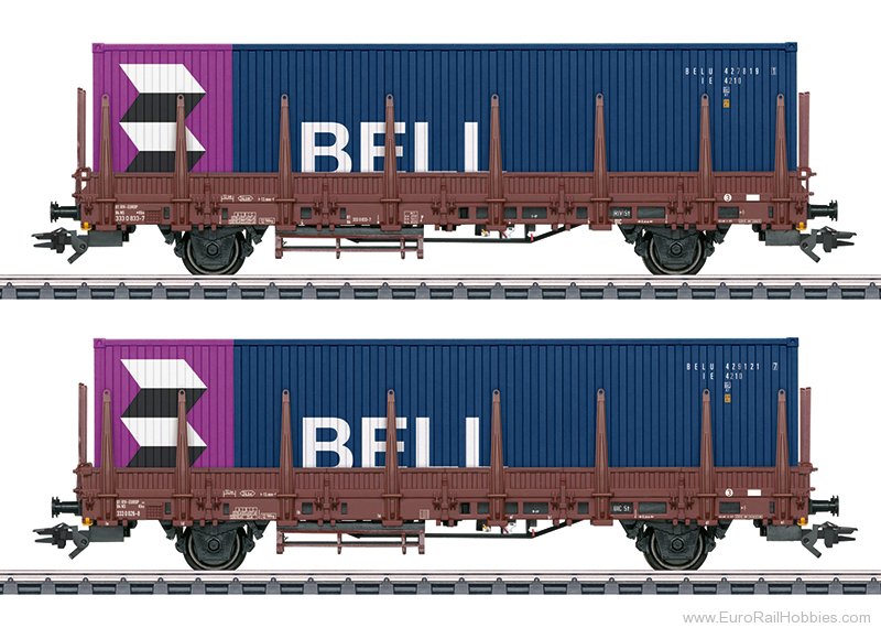 Marklin 46939 Marklin NS 2 Piece Kbs 443 Stake Car Set w/Co