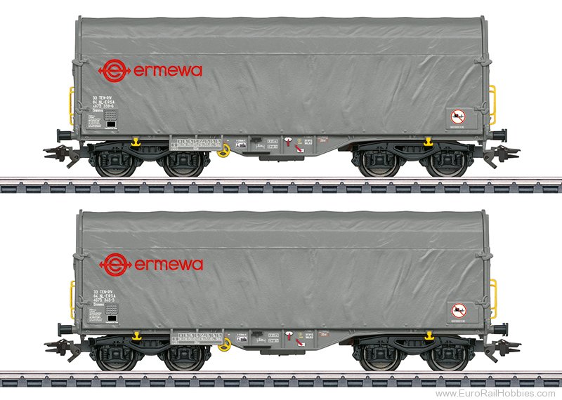 Marklin 47230 Marklin Ermewa Shimmns 2 Piece Tarp Car Set