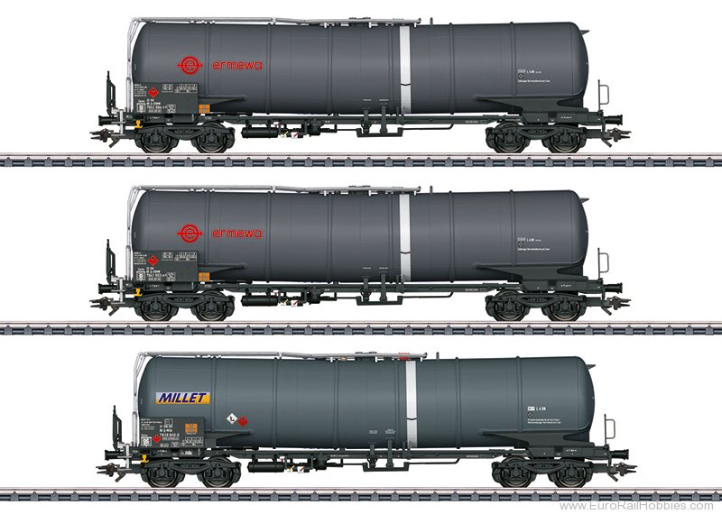 Marklin 47551 Marklin 3 Piece 4 Axle Private Tank Car Set