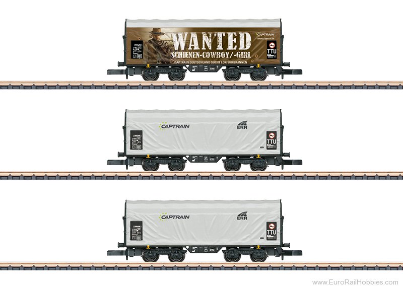 Marklin 86360 Marklin ERR 'Captrain' Sliding Tarp 3 Piece C