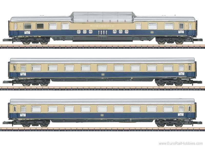 Marklin 87266 DB ''Rheingold'' 3 Piece Coach Set 2 (MHI Exc