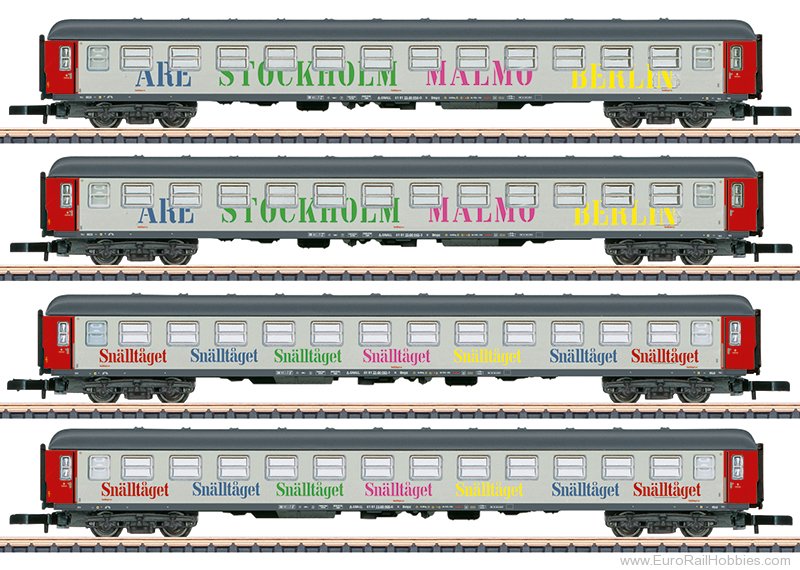 Marklin 87283 Marklin 'SnÃ¤lltÃ¥get' 4 Piece 2nd Class Coac