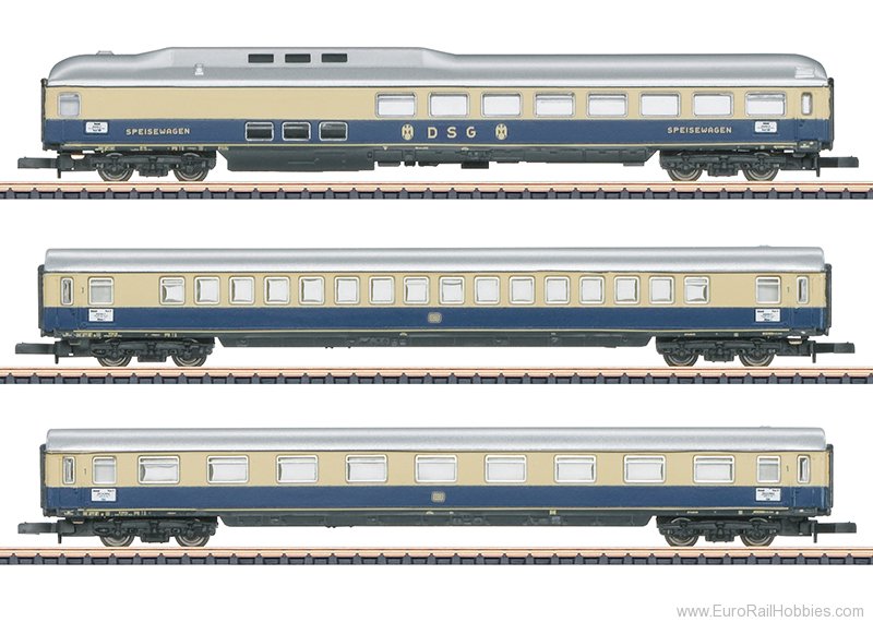 Marklin 87284 DB ''Rheingold'' 3 Piece Coach Set 1 (MHI Exc