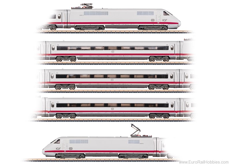 Marklin 88716 DB ICE Experimental 5 Piece Railcar Set w/LED