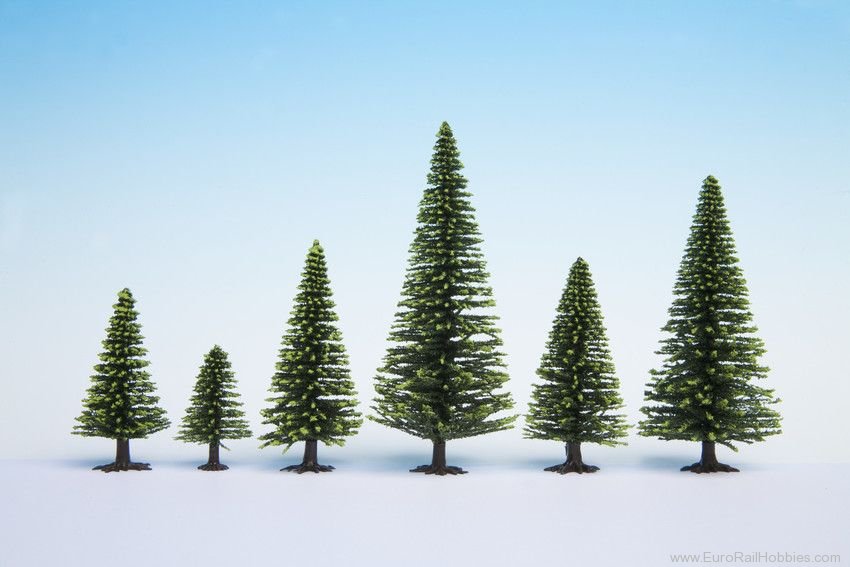 Noch 26826 Model Spruce Trees, 50 pcs., 5 - 14 cm high